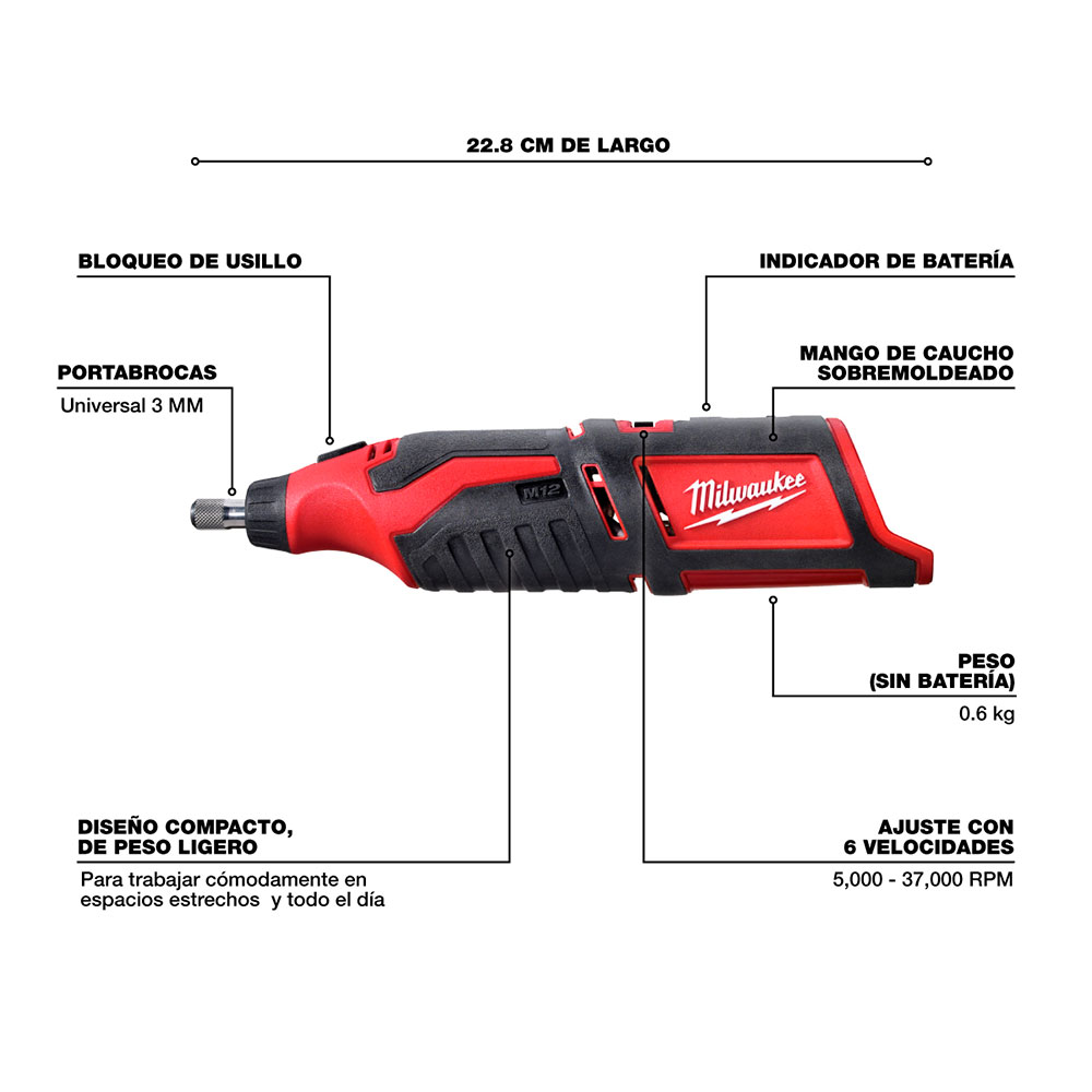 48-11-2401 BATERIA COMPACTA 1.5 REDLITHIUM™ M12™ - Imagen 3