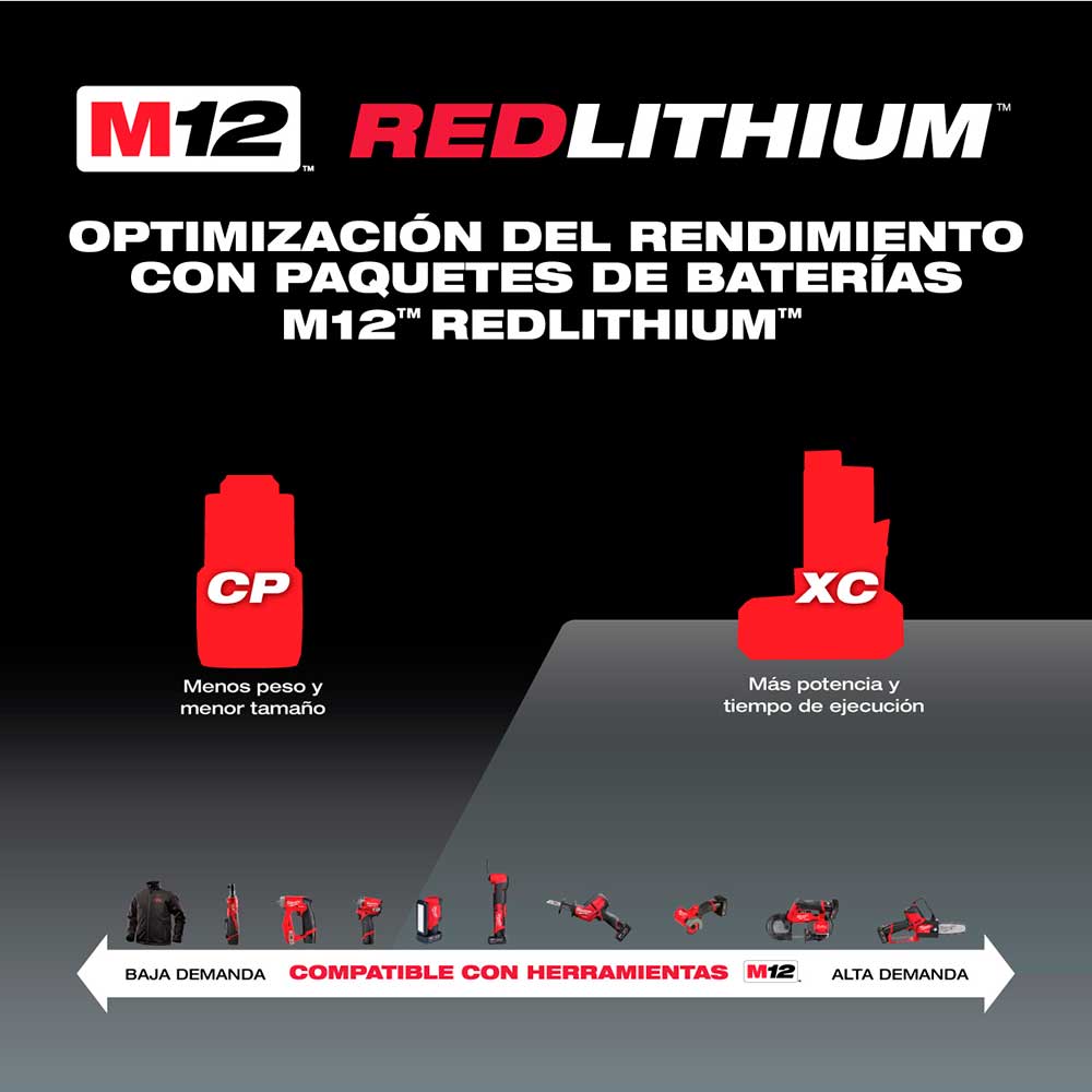 48-11-2430 BATERIA DE CAPACIDAD EXTENDIDA REDLITHIUM™ XC 3.0 M12™