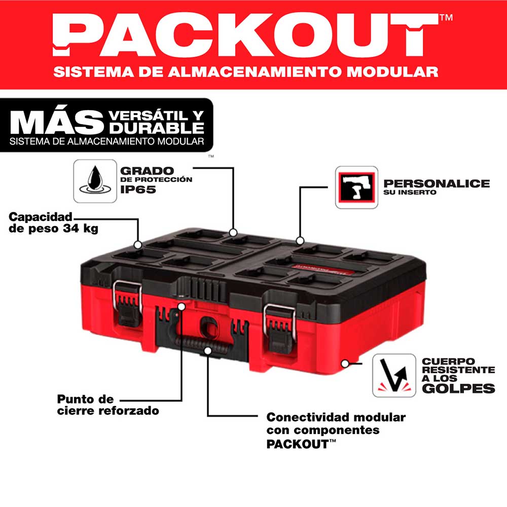 48-22-8450 CAJA DE ALMACENAJE PARA ACCESORIOS SLIM PACKOUT™ PEQUEÑO - Imagen 4