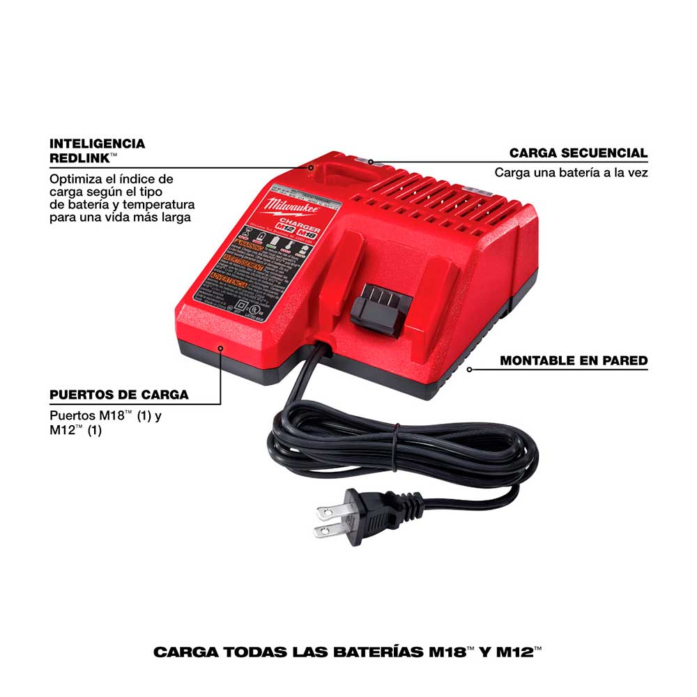 48-59-1850 KIT CARGADOR BATERIA REDLITHIUM™ XC 5.0 M18™ - Imagen 4