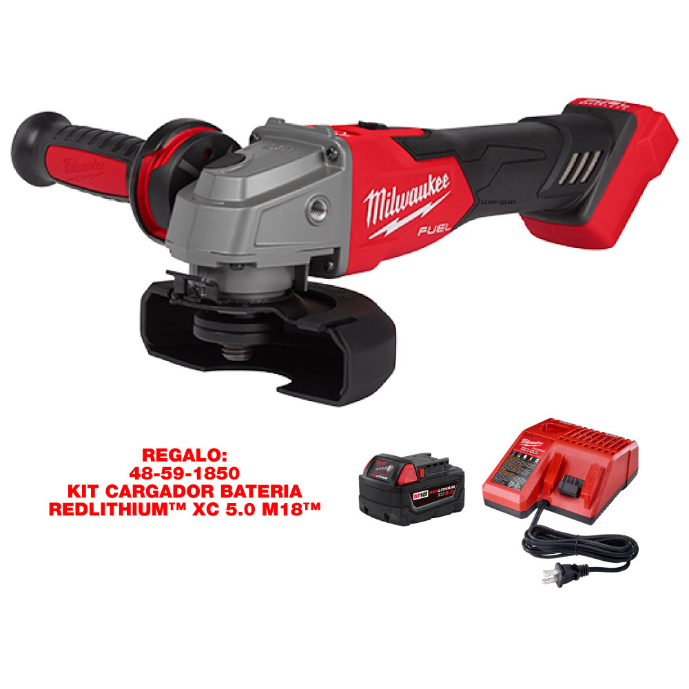 2881-20 M18 FUEL Interruptor deslizante para amoladora de 4-1 / 2 pulgadas / 5 pulgadas, bloqueo