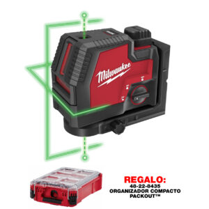 3522-21 Láser verde de puntos de plomada y línea transversal recargable mediante USB