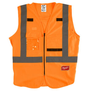 48-73-5073 CHALECO DE SEGURIDAD NARANJA ULTRA REFLEJANTE XXG/XXXG