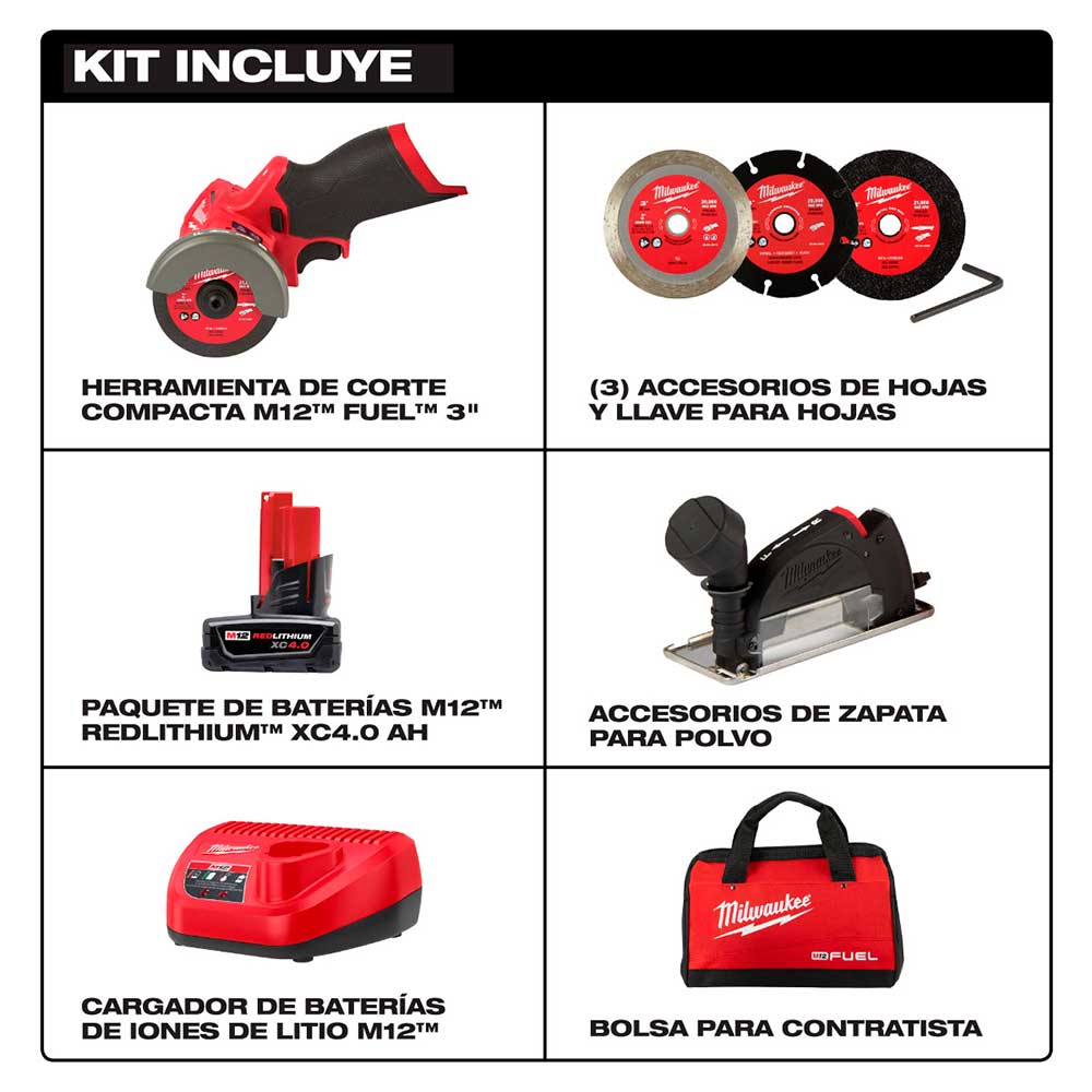 2522-20 M12 FUEL™ 3" COMPACT CUT OFF TOOL - Imagen 3