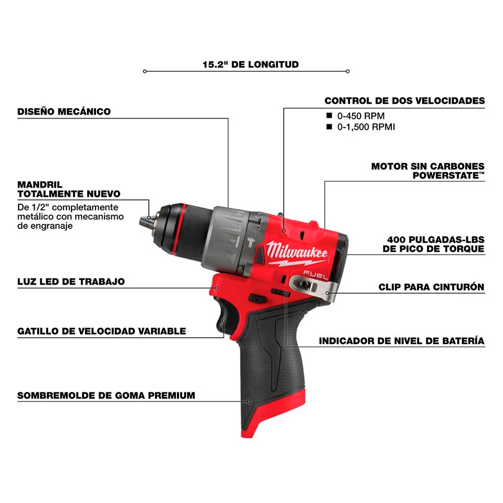 3497-22 Combo de 2 Herramientas Inalámbricas M12 FUEL™ - Imagen 4
