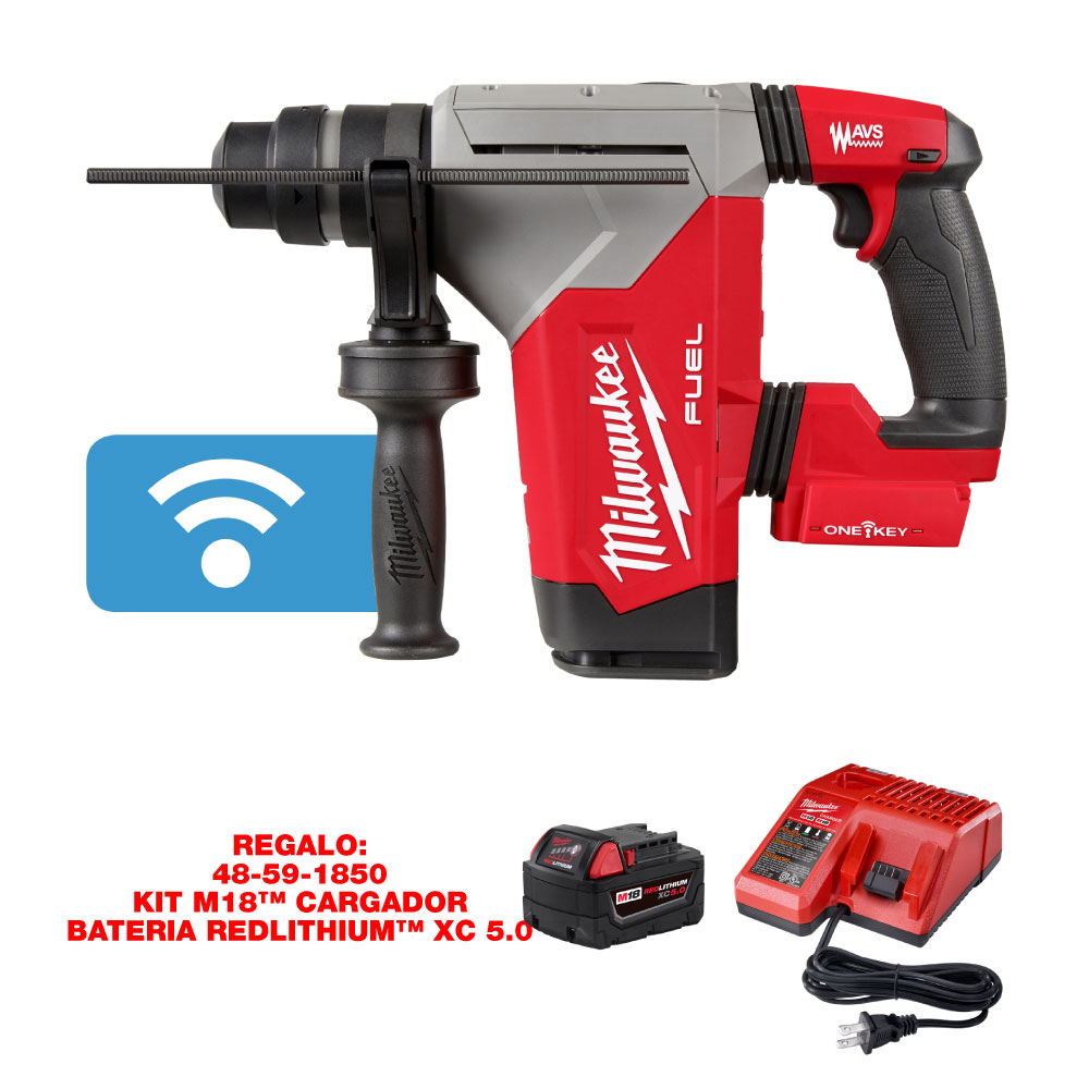 2915-20 Martillo perforador SDS Plus M18 FUEL™ de 1-1/8" con ONE-KEY™