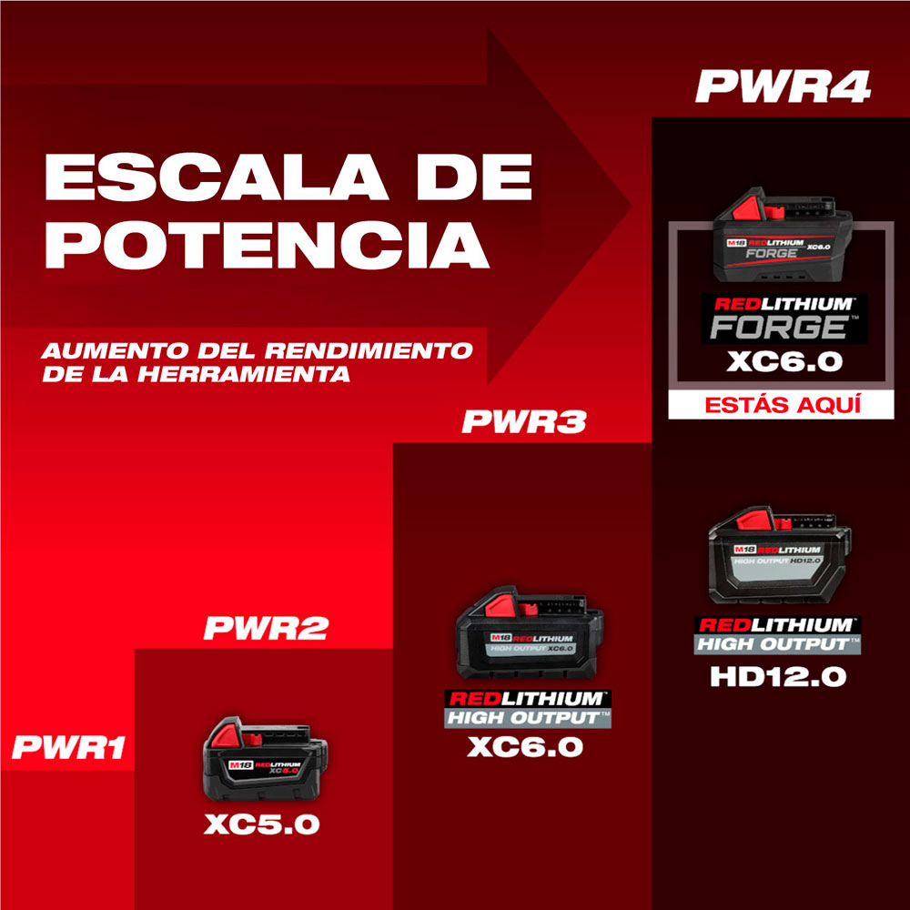 48-11-1861 M18 BATERIA REDLITHIUM FORGE XC6.0 - Imagen 2