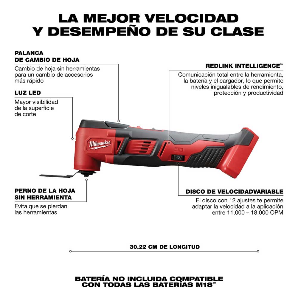 2626-20 MULTIHERRAMIENTA M18 - Imagen 3