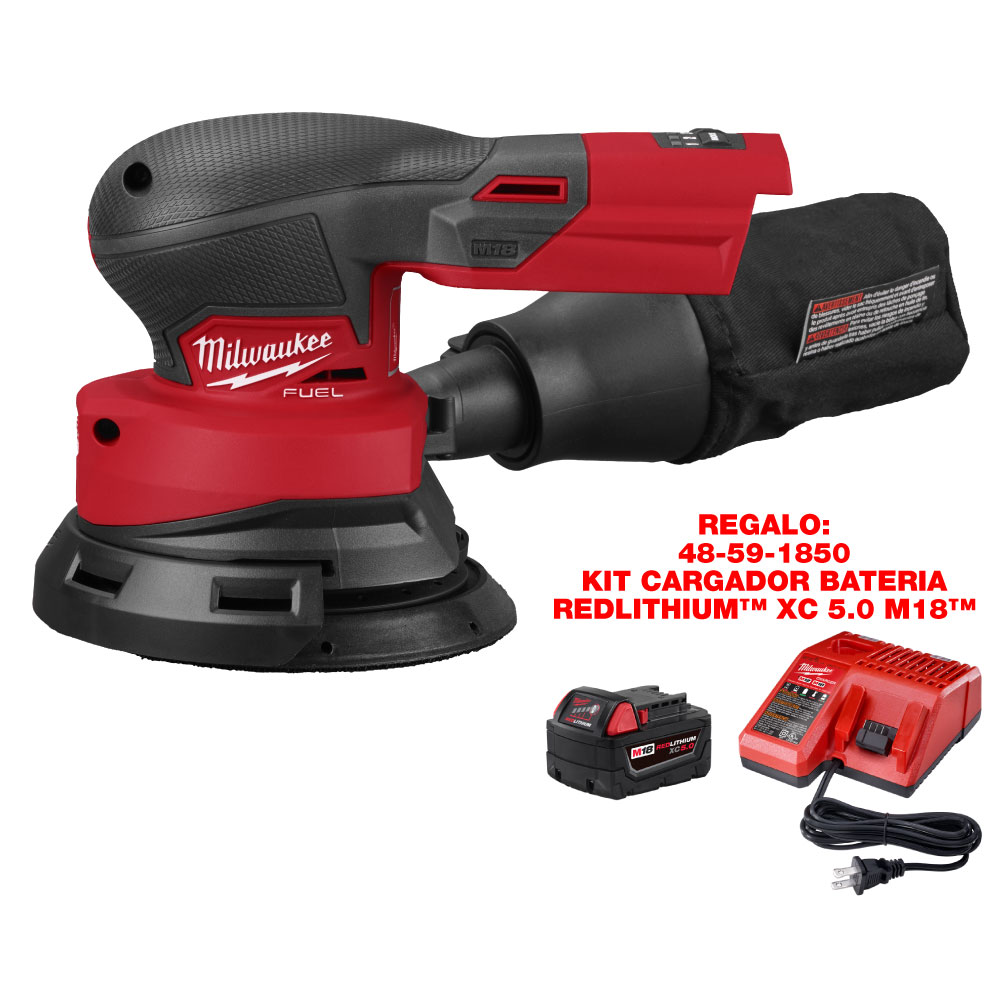 2837-20 Lijadora Orbital de 5" M18 FUEL™ (SIN ACCESORIOS)