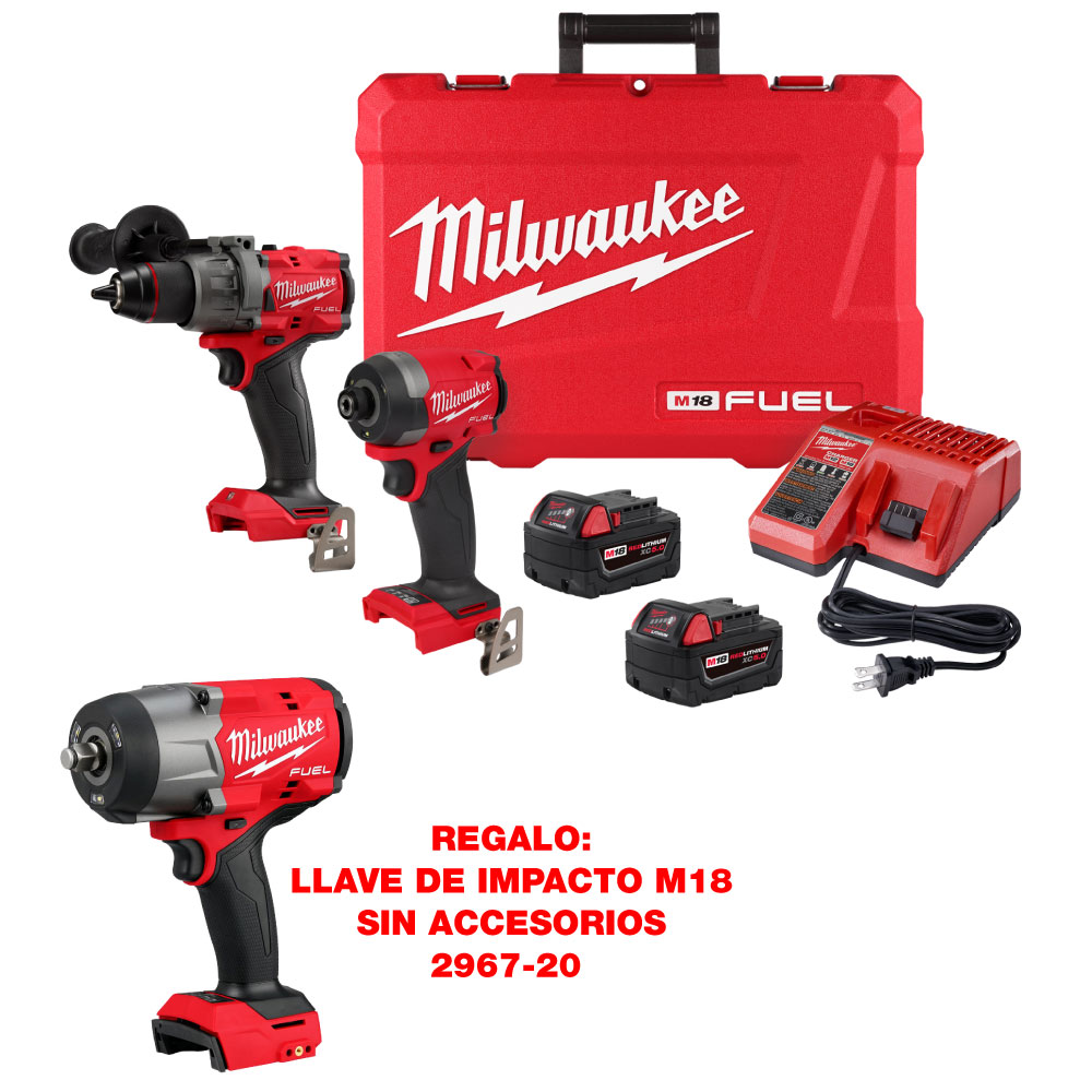 P226-3697 COMBO TALADRO 1/2  Y DESTORNILLADOR DE IMPACTO HEXAGONAL 1/4 M18 FUEL