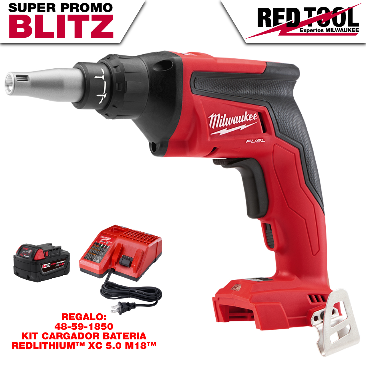 2866-20-BLITZ Pistola de tornillos para paneles de yeso M18 FUEL™ (sin accesorios)