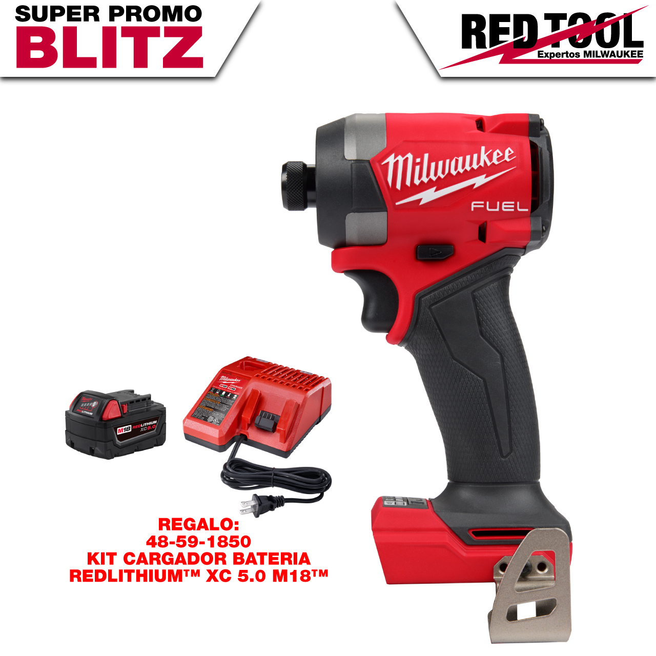 2953-20-BLITZ Destornillador de impacto hexagonal M18 FUEL™ de 1/4"