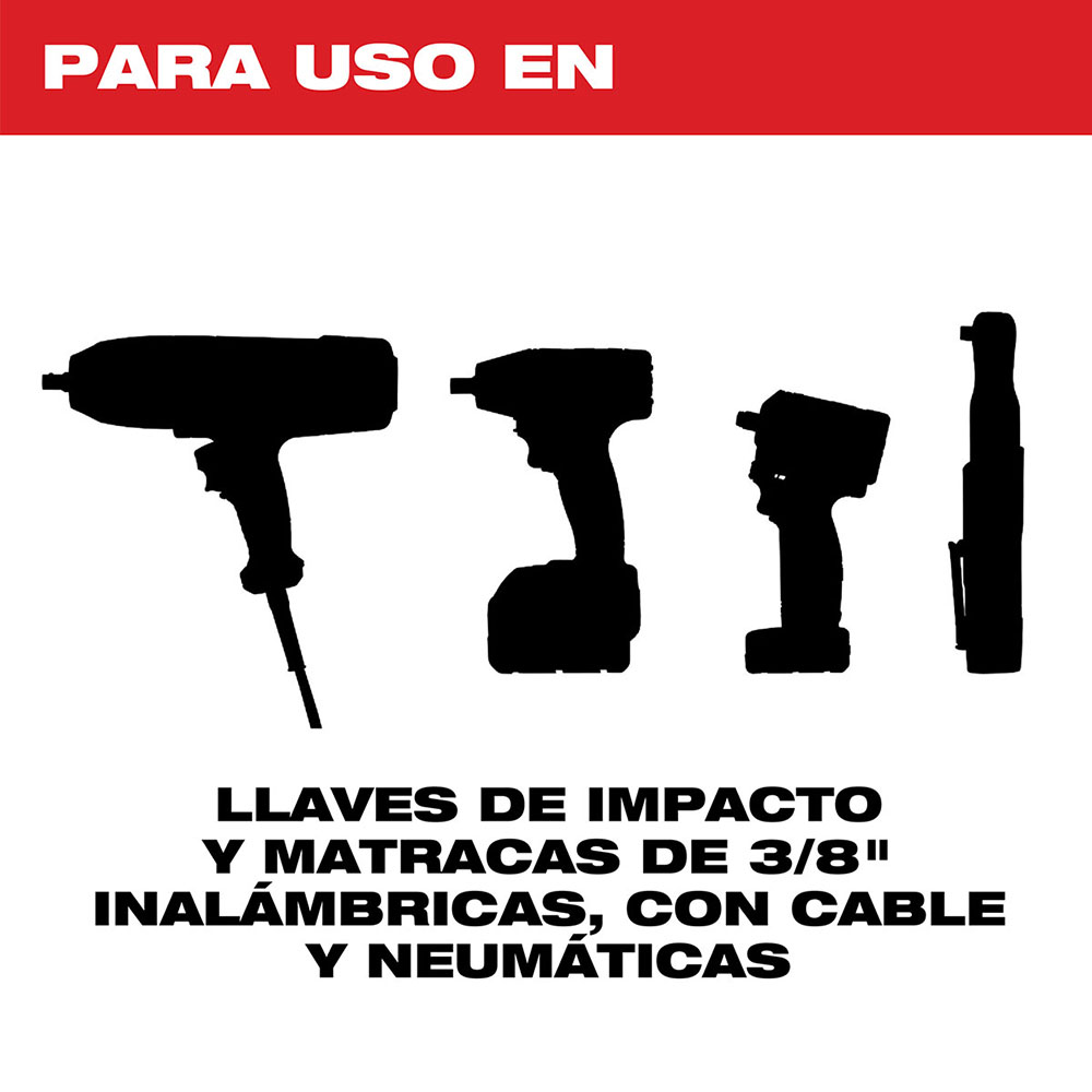 49-66-6803 Juego de 16 piezas de llaves de impacto SHOCKWAVE™ de 1/2" con PACKOUT™ - Imagen 6