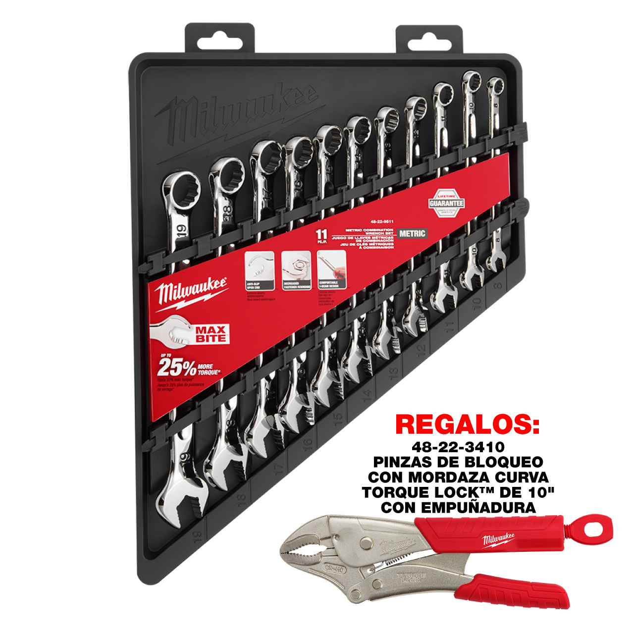 48-22-9511 Llave combinada métrica de 11 piezas