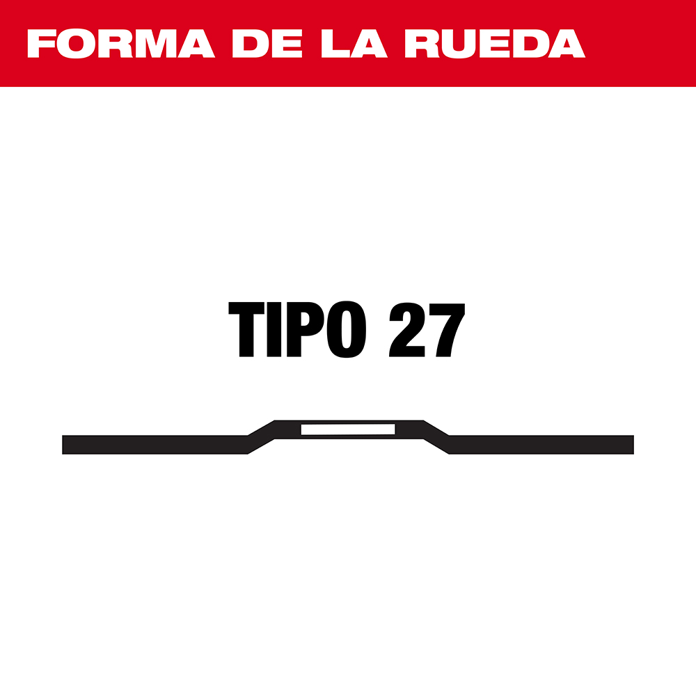 49-94-0533 Disco de desbaste para metal 7" x 1/4" x 7/8" – Tipo 27 - Imagen 4