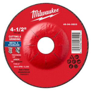 Disco combinado corte y desbaste para metal 4-1/2" x 1/8" x 7/8" – Tipo 27 49940803