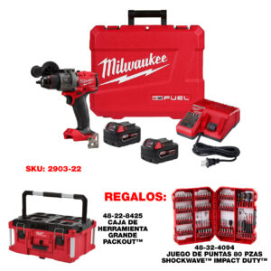P426-2903 Kit de taladro/destornillador M18 FUEL™ de 1/2"