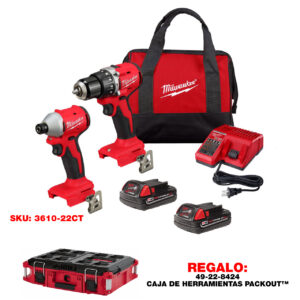 P426-3610 COMBO M18 COMPACTO SIN CARBONES